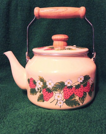 vintage 80s草莓图案花园小水壶(包邮)-淘宝网