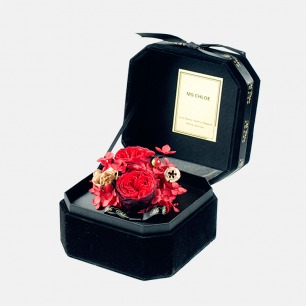 英伦花园永生花礼盒 | 限量版丝绒奥斯汀礼盒